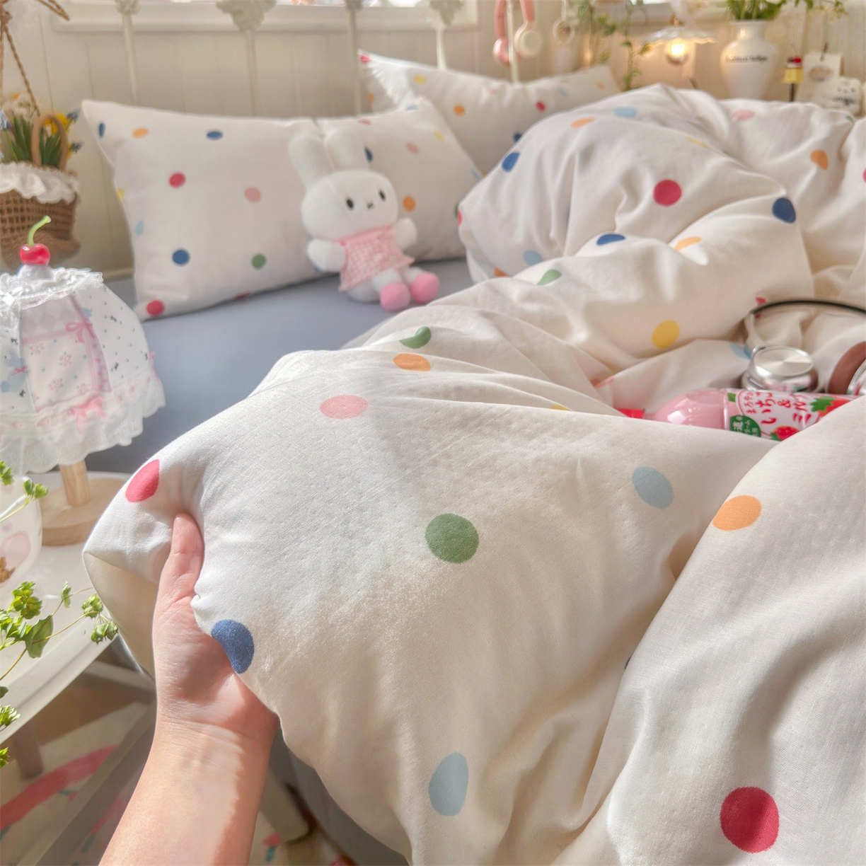 91家纺网 家纺一手货源 找家纺 （总）名兮家居 2026春夏新款全棉纯棉A类双层纱四件套