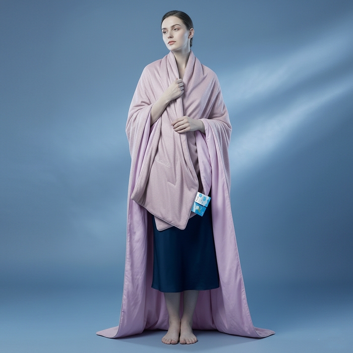 91家纺网 家纺一手货源 找家纺 鸣升家纺 2026新款凉感丝提花夏被夏凉被空调被 冰感-粉