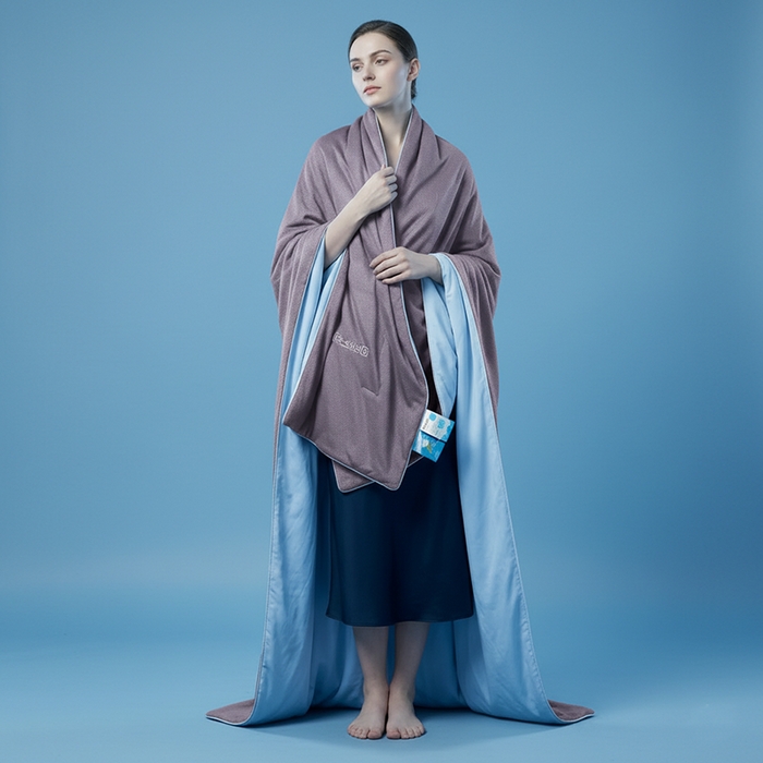 91家纺网 家纺一手货源 找家纺 鸣升家纺 2026新款凉感丝提花夏被夏凉被空调被 冰感-紫