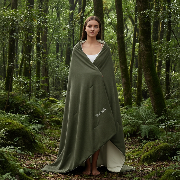 91家纺网 家纺一手货源 找家纺 鸣升家纺 2026新款凉感丝提花夏被夏凉被空调被 冰感-绿