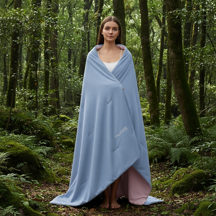 91家纺网 家纺一手货源 找家纺 鸣升家纺 2026新款凉感丝提花夏被夏凉被空调被 冰感-浅蓝