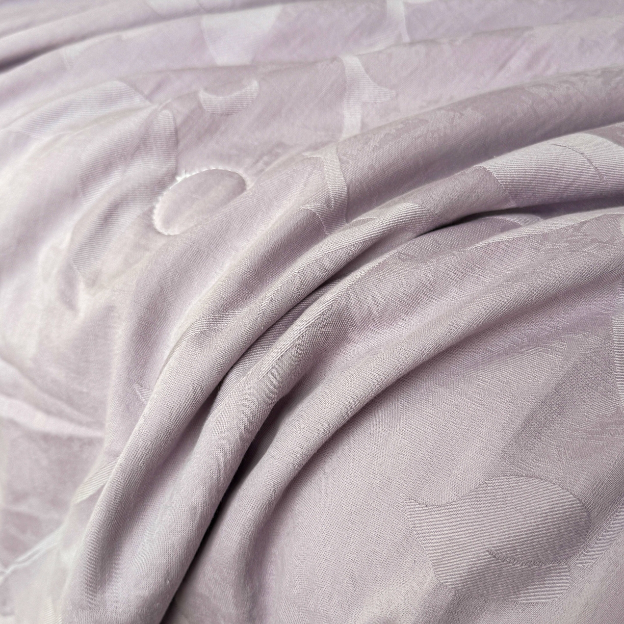 91家纺网 家纺一手货源 找家纺 乐家毛巾被（工厂自产自销） 2026春夏新款全棉60S长绒棉立体厚织提花整张棉花夏被四件套单夏被枕套夏凉被空 碧罗