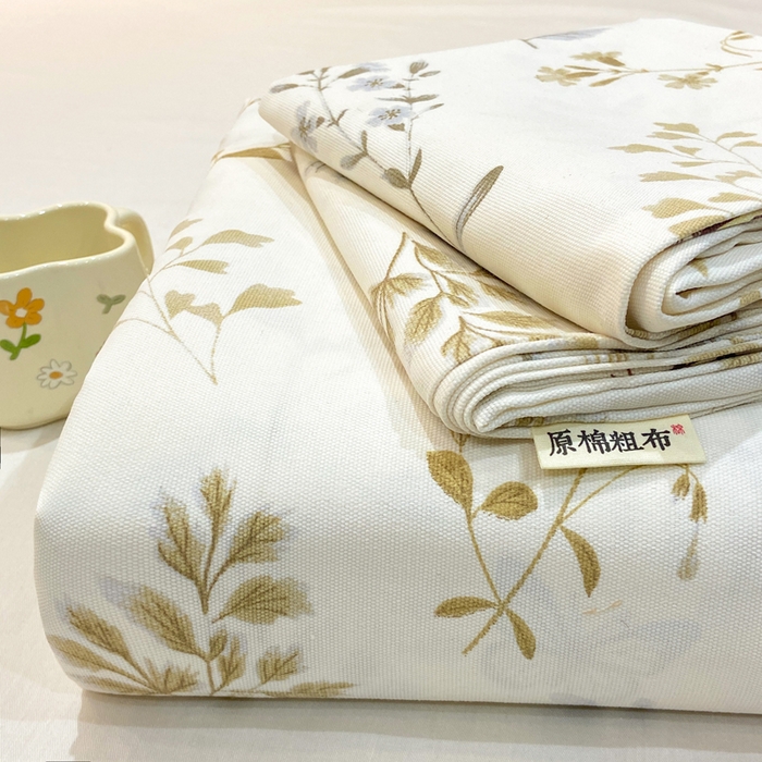 91家纺网 家纺一手货源 找家纺 （总）羽梦家纺 2026新款老粗布床单三件套