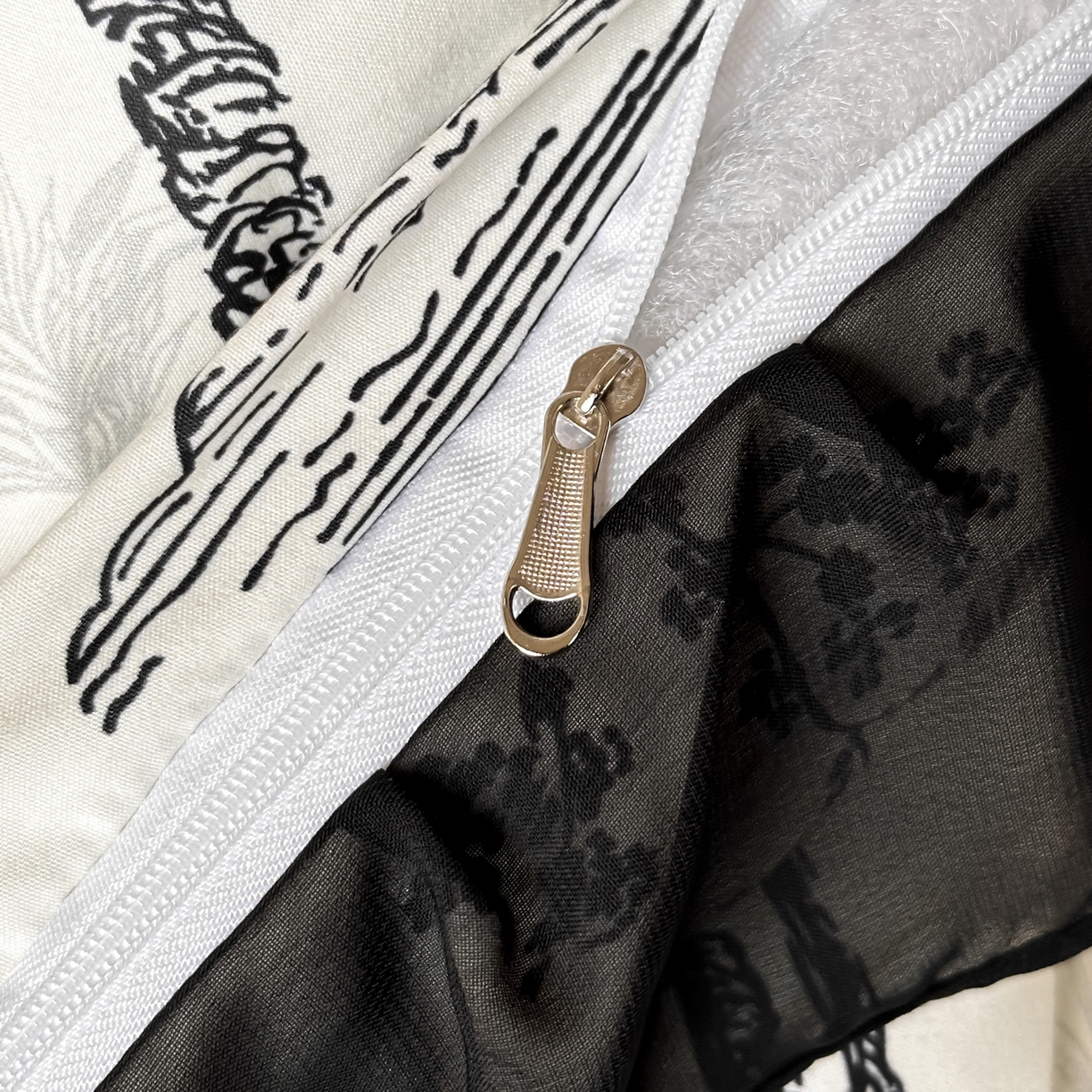 91家纺网 家纺一手货源 找家纺 ab家纺 2026新款法式复古印花水洗棉夏被四件套 莫尔花园