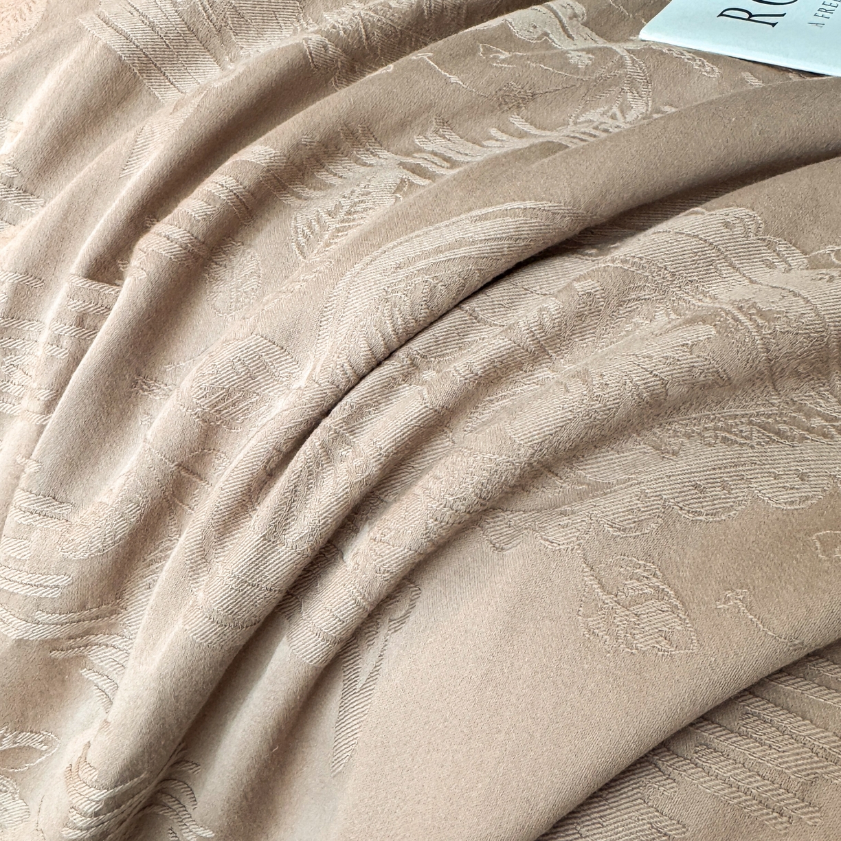 91家纺网 家纺一手货源 找家纺 乐家毛巾被（工厂自产自销） 2026春夏新款全棉60S长绒棉立体厚织提花整张棉花夏被四件套单夏被枕套夏凉被空 缠绕