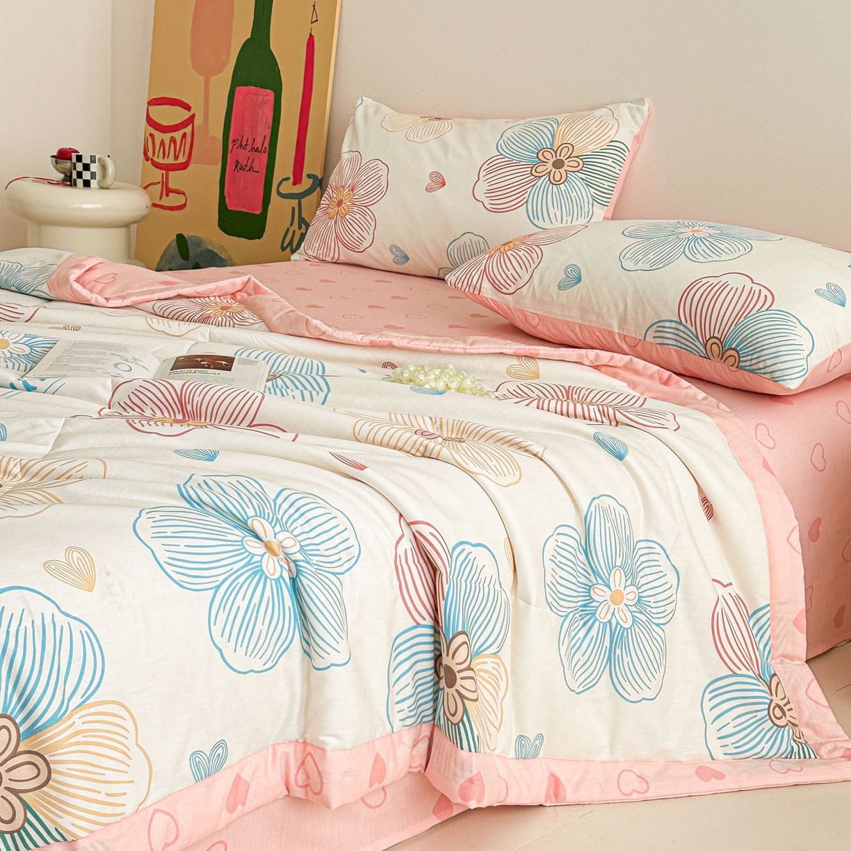 91家纺网 家纺一手货源 找家纺 （总）春皖家纺 2026春夏新款全棉印花夏被夏凉被空调被