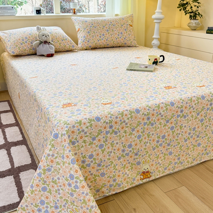 91家纺网 家纺一手货源 找家纺 （总）羽梦家纺 2026新款老粗布床单三件套