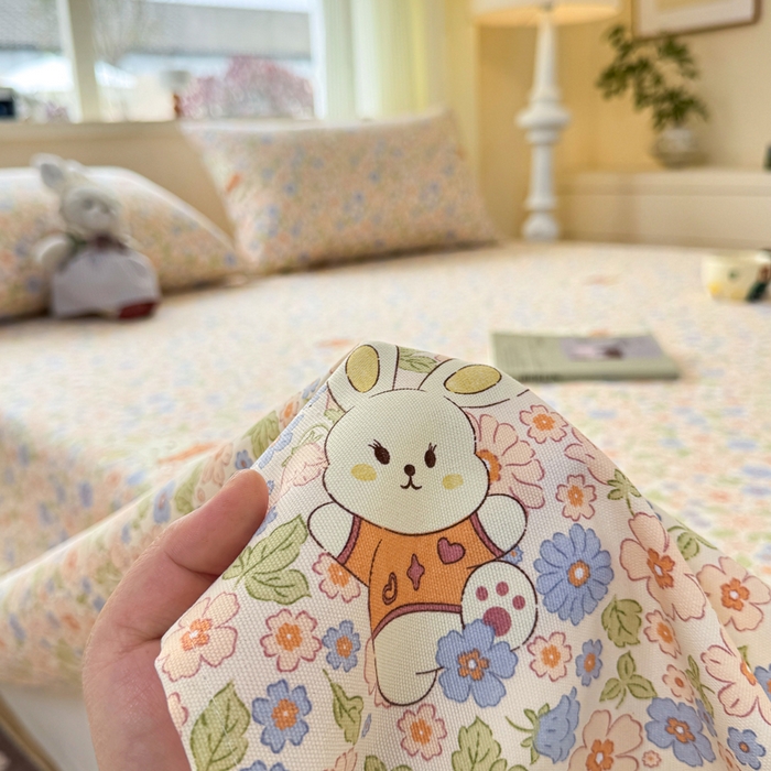 91家纺网 家纺一手货源 找家纺 （总）羽梦家纺 2026新款老粗布床单三件套