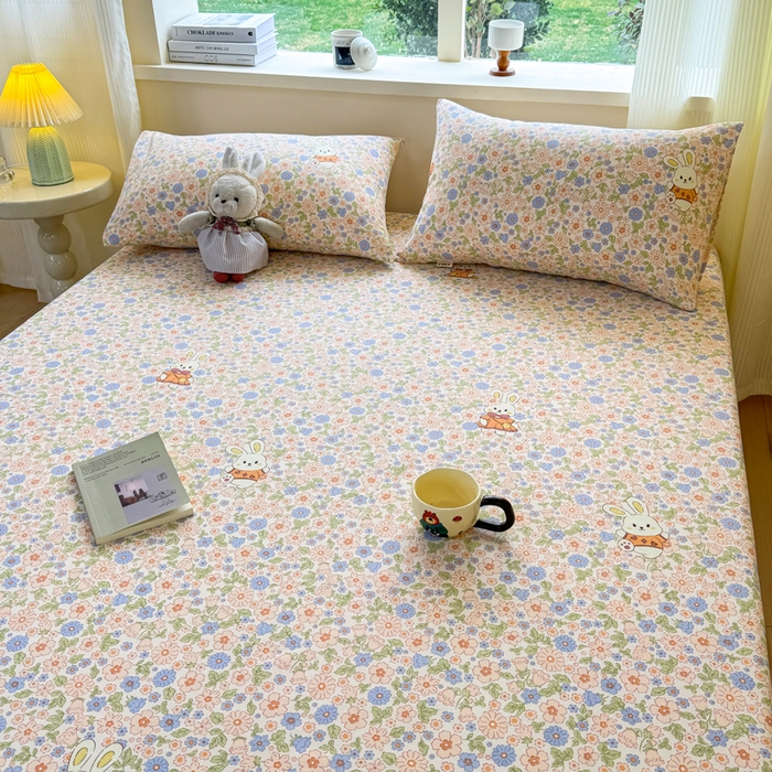 91家纺网 家纺一手货源 找家纺 （总）羽梦家纺 2026新款老粗布床单三件套