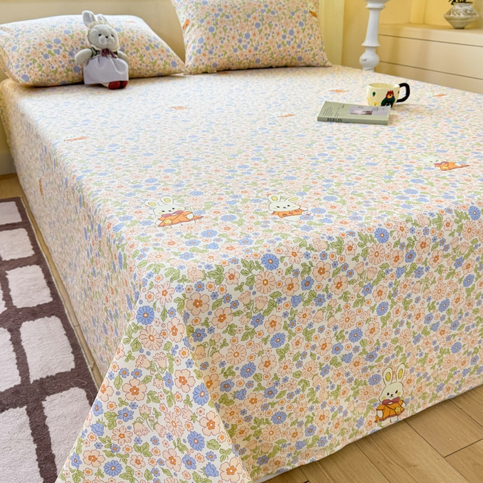 91家纺网 家纺一手货源 找家纺 （总）羽梦家纺 2026新款老粗布床单三件套