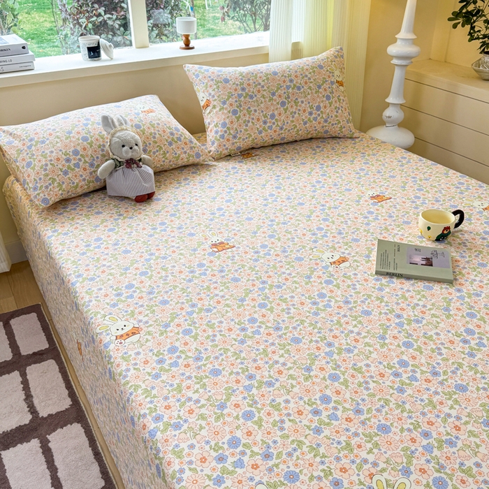 91家纺网 家纺一手货源 找家纺 （总）羽梦家纺 2026新款老粗布床单三件套