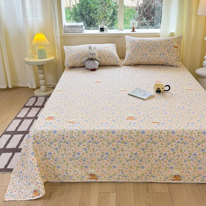 91家纺网 家纺一手货源 找家纺 （总）羽梦家纺 2026新款老粗布床单三件套