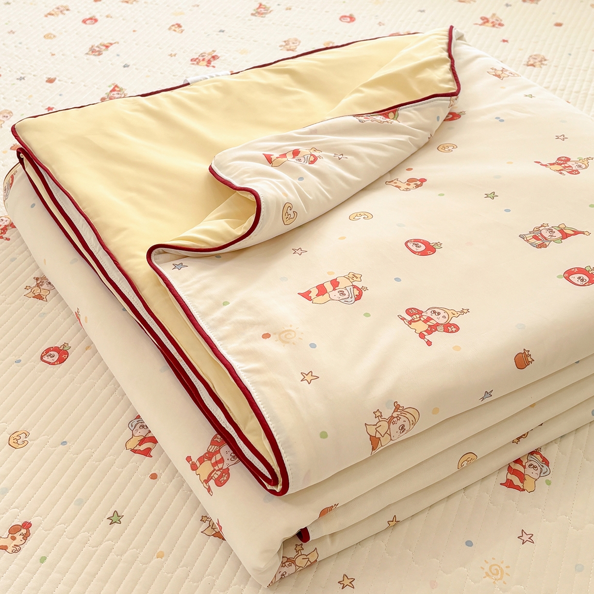 91家纺网 家纺一手货源 找家纺 （总）优悦生活馆 2026新款麻绳款锦氨凉感丝夏被