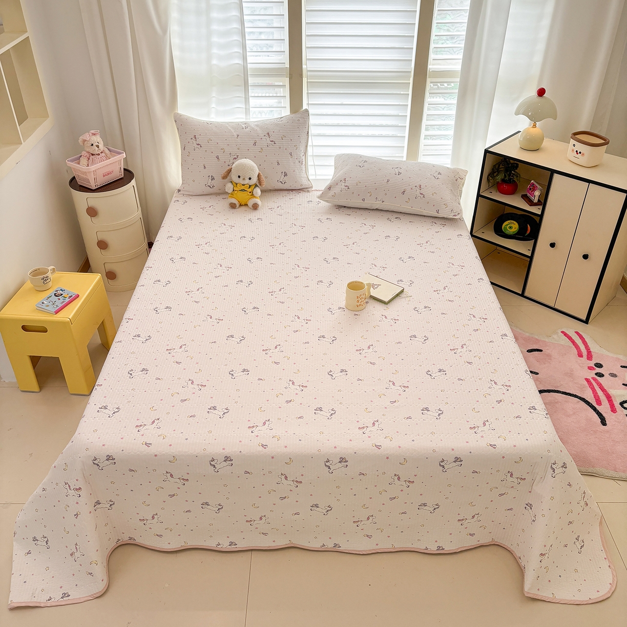 91家纺网 家纺一手货源 找家纺 优悦生活馆 2026新款麻绳款锦氨凉感丝夏被 飞马