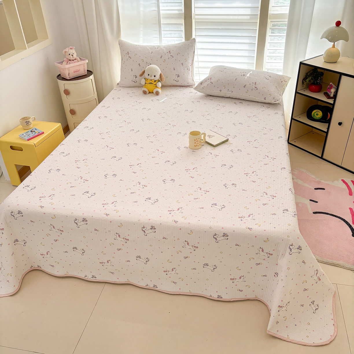 91家纺网 家纺一手货源 找家纺 优悦生活馆 2026新款麻绳款锦氨凉感丝夏被 飞马