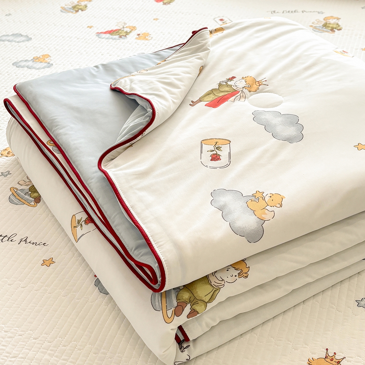 优悦生活馆 2026新款麻绳款锦氨凉感丝夏被 小王子