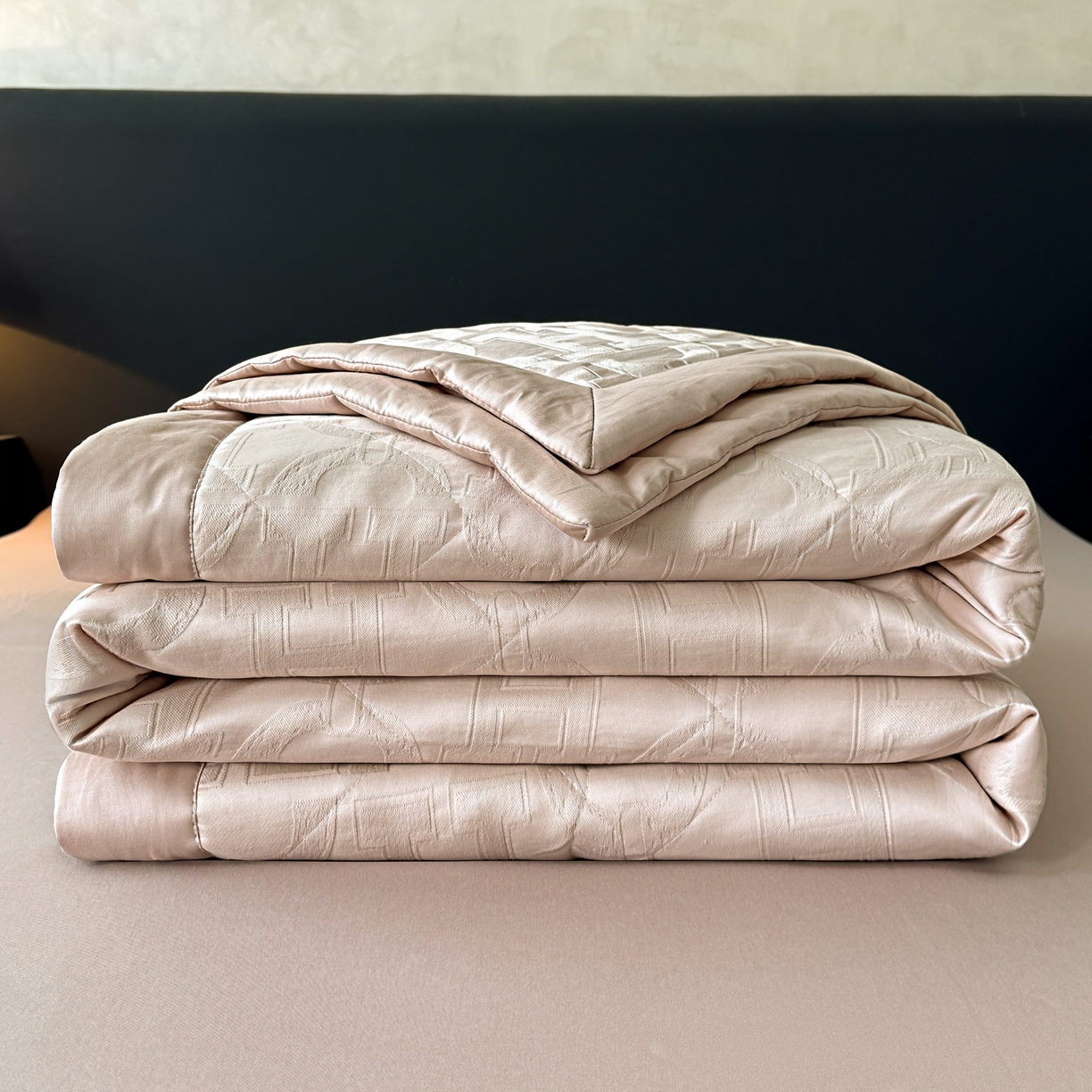 乐家毛巾被（工厂自产自销） 2026春夏新款全棉60S长绒棉立体厚织提花整张棉花夏被四件套单夏被枕套夏凉被空 叠影