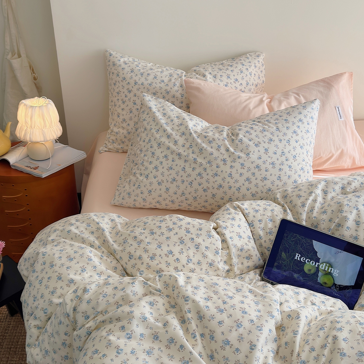 91家纺网 家纺一手货源 找家纺 （总）山茶家居-原创设计 2026新款全棉碎花系列四件套-曼岛