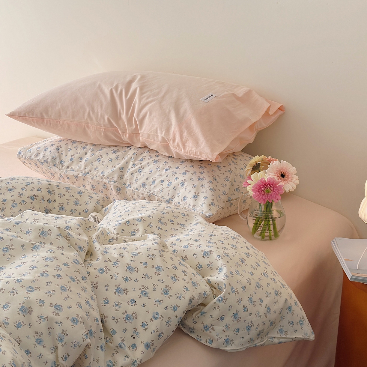 91家纺网 家纺一手货源 找家纺 （总）山茶家居-原创设计 2026新款全棉碎花系列四件套-曼岛