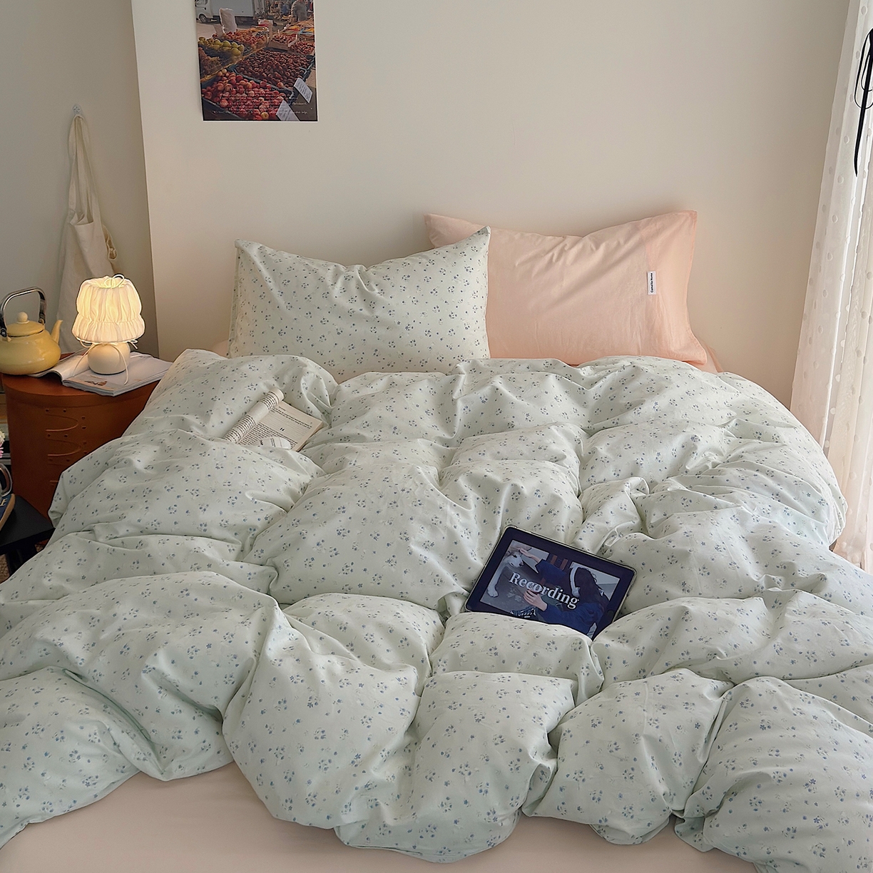 91家纺网 家纺一手货源 找家纺 （总）山茶家居-原创设计 2026新款全棉碎花系列四件套-曼岛