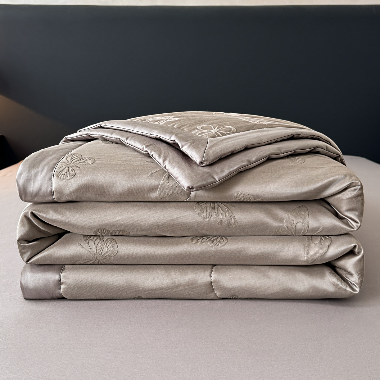 乐家毛巾被（工厂自产自销） 2026春夏新款全棉60S长绒棉立体厚织提花整张棉花夏被四件套单夏被枕套夏凉被空 蝶影