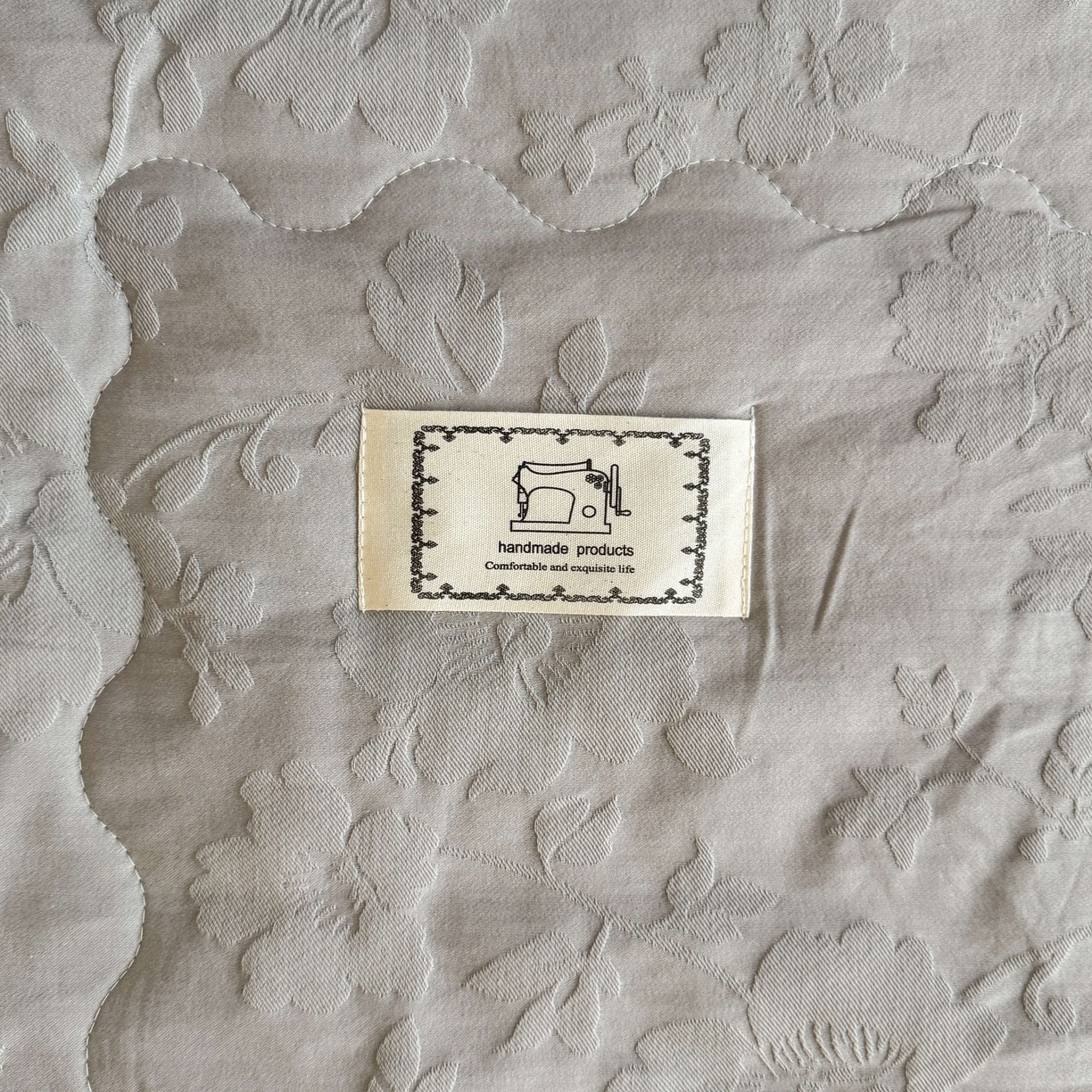 91家纺网 家纺一手货源 找家纺 乐家毛巾被（工厂自产自销） 2026春夏新款全棉60S长绒棉立体厚织提花整张棉花夏被四件套单夏被枕套夏凉被空 花叶同枝