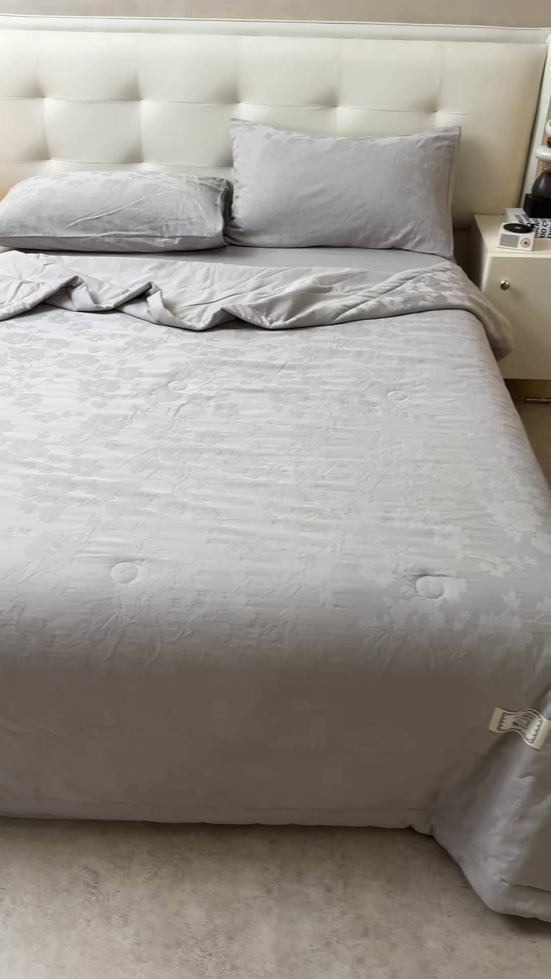 91家纺网 家纺一手货源 找家纺 乐家毛巾被（工厂自产自销） 2026春夏新款全棉60S长绒棉立体厚织提花整张棉花夏被四件套单夏被枕套夏凉被空 花叶同枝