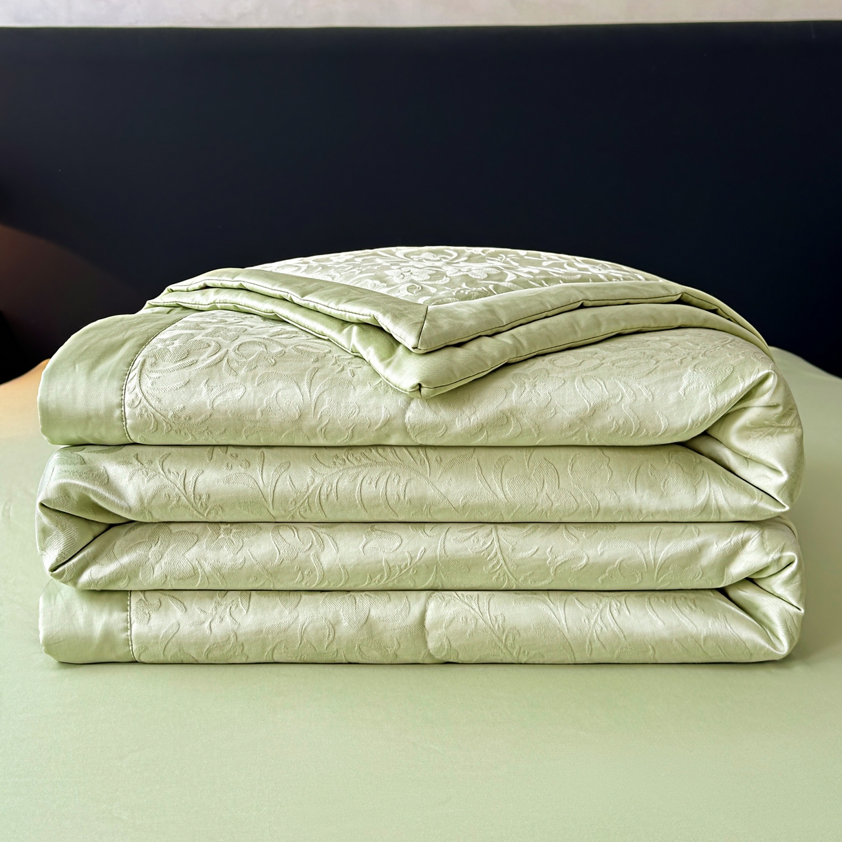 乐家毛巾被（工厂自产自销） 2026春夏新款全棉60S长绒棉立体厚织提花整张棉花夏被四件套单夏被枕套夏凉被空 篱上花