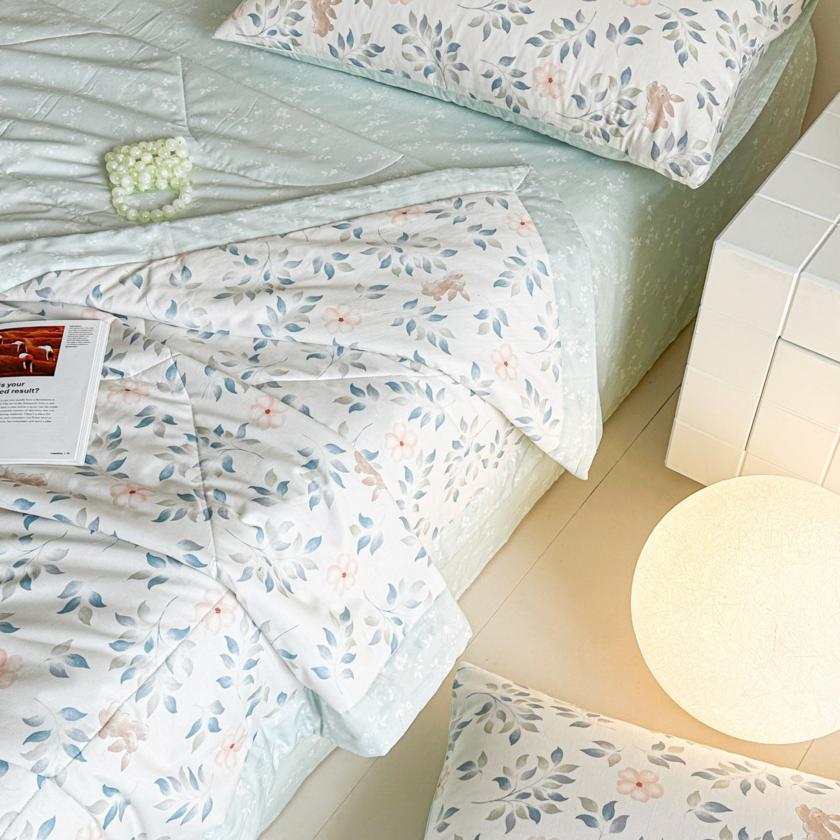 91家纺网 家纺一手货源 找家纺 春皖家纺 2026春夏新款全棉印花夏被夏凉被空调被 沁心田园