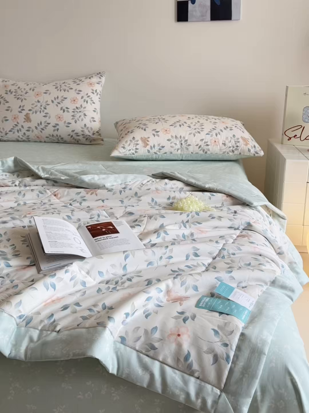 91家纺网 家纺一手货源 找家纺 春皖家纺 2026春夏新款全棉印花夏被夏凉被空调被 沁心田园