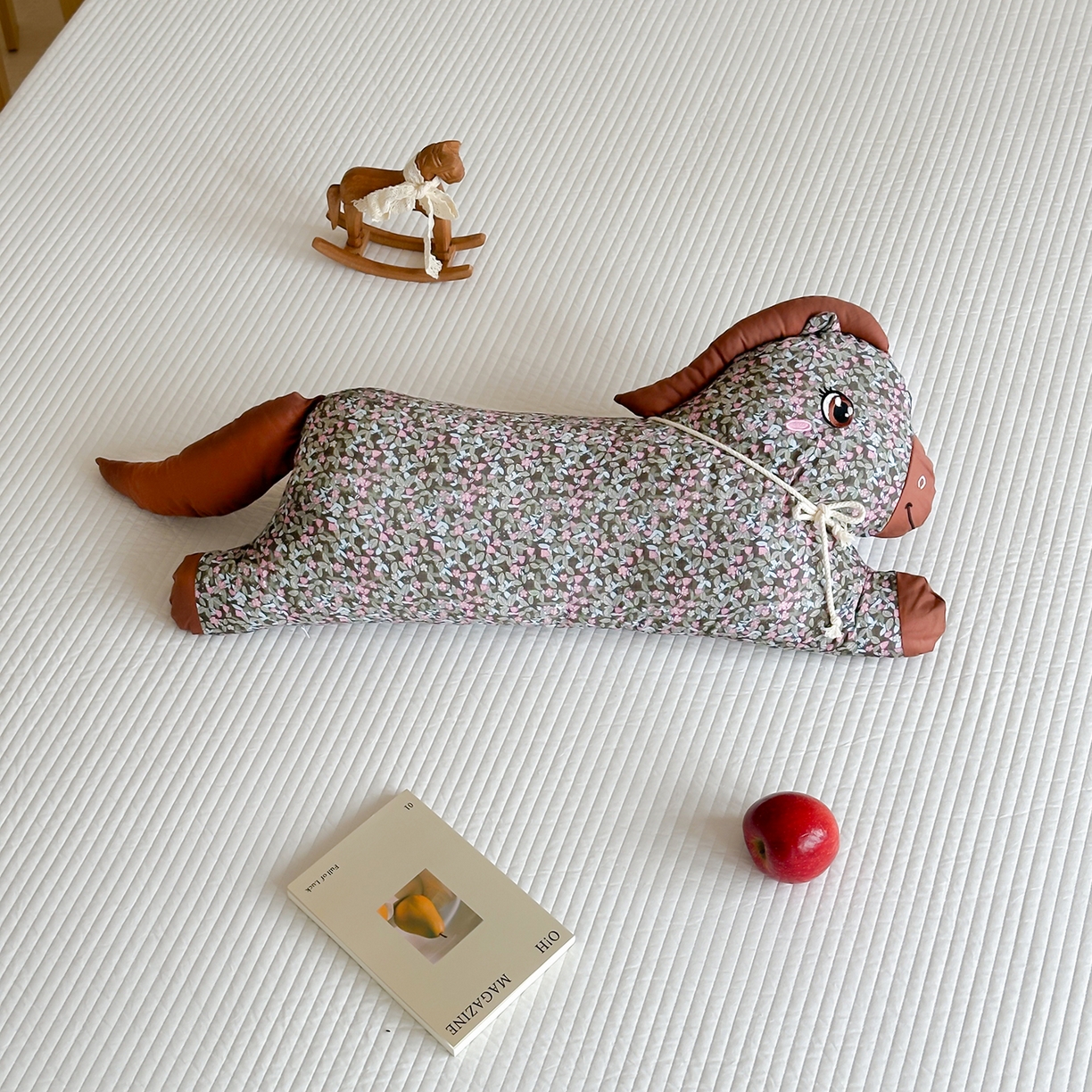 床盖工厂店 2026新款小马荞麦枕枕头枕芯填充熟苦荞 不易生虫 小马-粉