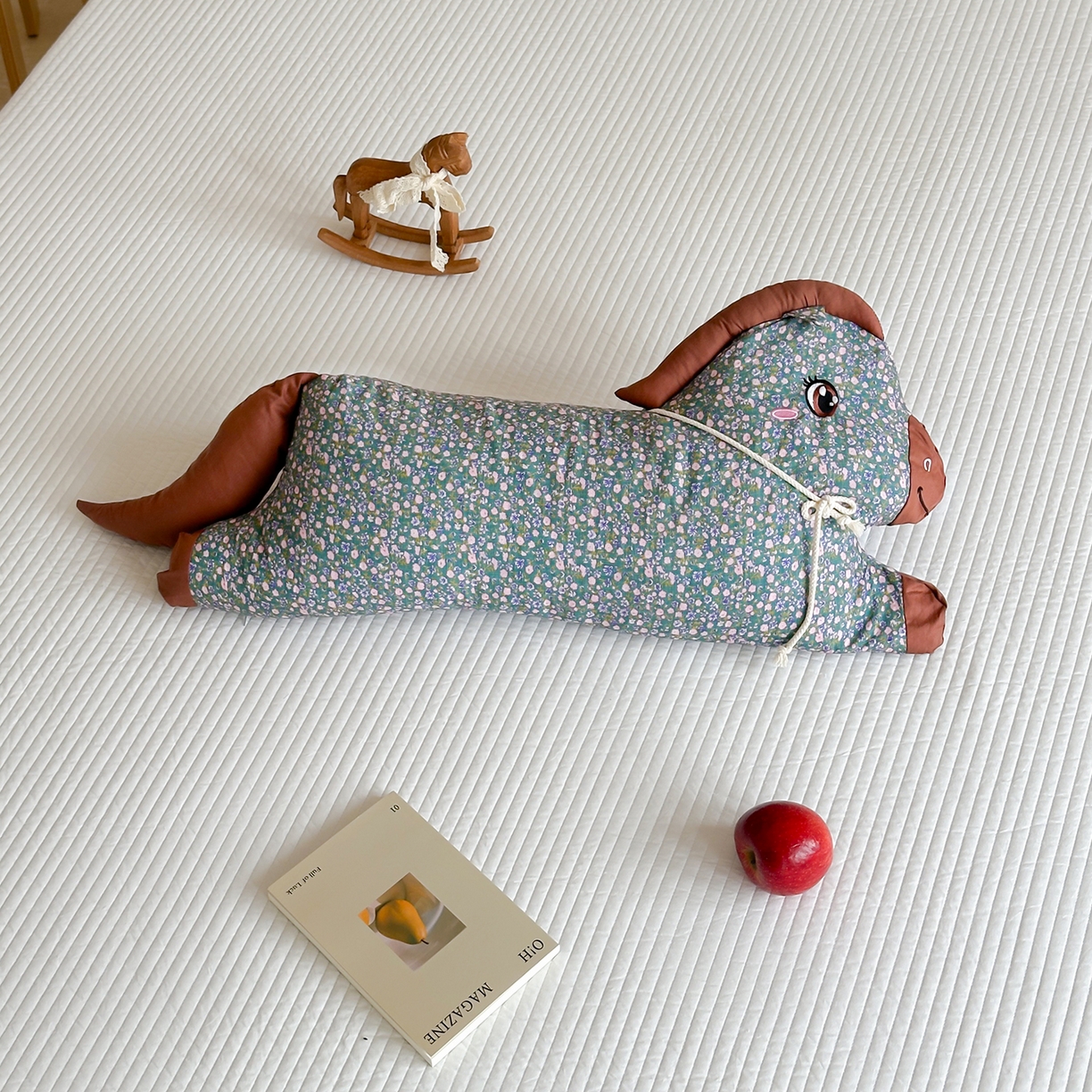 床盖工厂店 2026新款小马荞麦枕枕头枕芯填充熟苦荞 不易生虫 小马-绿