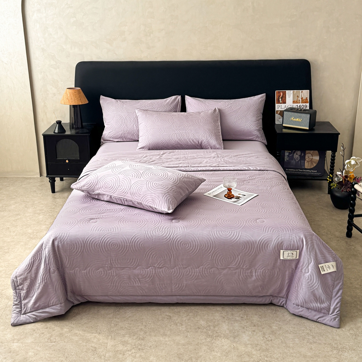 91家纺网 家纺一手货源 找家纺 乐家毛巾被（工厂自产自销） 2026春夏新款全棉60S长绒棉立体厚织提花整张棉花夏被四件套单夏被枕套夏凉被空 眠琴