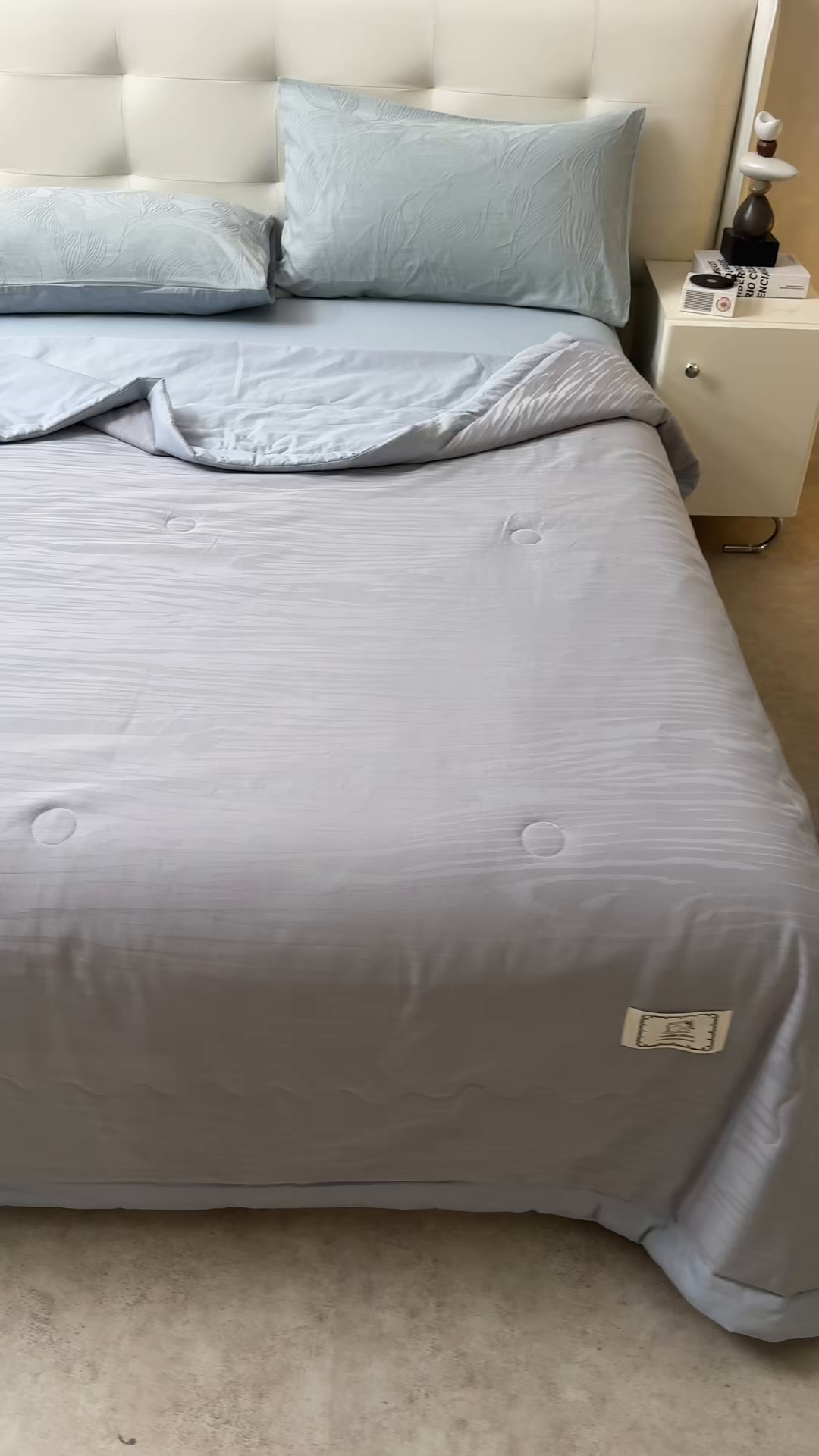 91家纺网 家纺一手货源 找家纺 乐家毛巾被（工厂自产自销） 2026春夏新款全棉60S长绒棉立体厚织提花整张棉花夏被四件套单夏被枕套夏凉被空 年轮