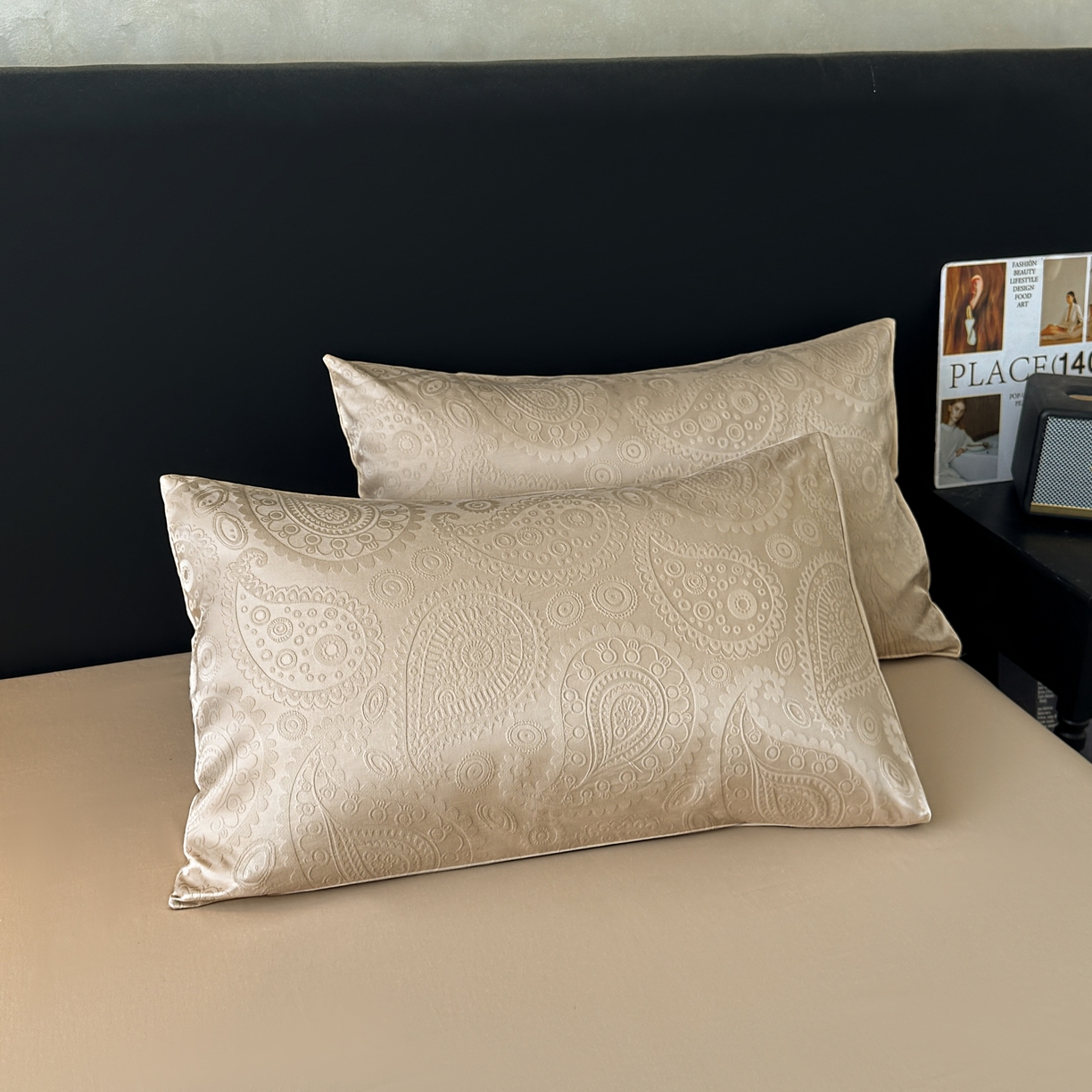 91家纺网 家纺一手货源 找家纺 乐家毛巾被（工厂自产自销） 2026春夏新款全棉60S长绒棉立体厚织提花整张棉花夏被四件套单夏被枕套夏凉被空 浅迹