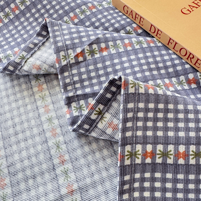 91家纺网 家纺一手货源 找家纺 羽梦家纺 2026新款老粗布床单三件套 蓝隅