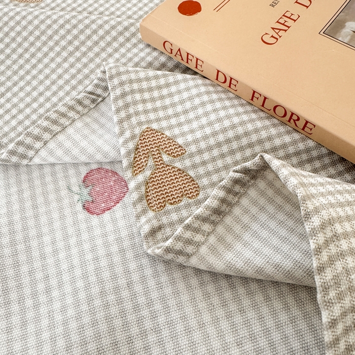 91家纺网 家纺一手货源 找家纺 羽梦家纺 2026新款老粗布床单三件套 莓犬