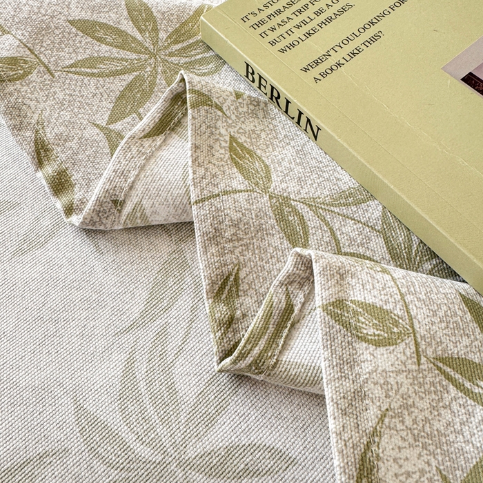 91家纺网 家纺一手货源 找家纺 羽梦家纺 2026新款老粗布床单三件套 青叶