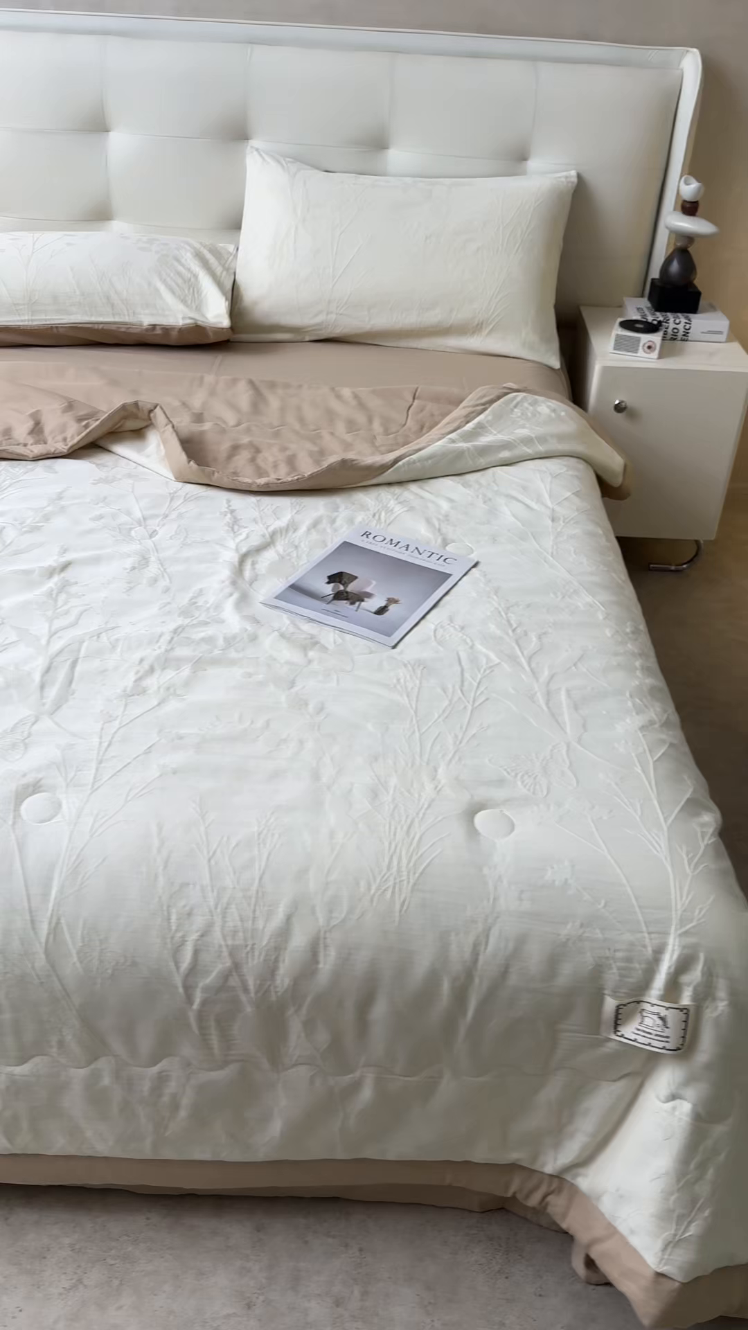 91家纺网 家纺一手货源 找家纺 乐家毛巾被（工厂自产自销） 2026春夏新款全棉60S长绒棉立体厚织提花整张棉花夏被四件套单夏被枕套夏凉被空 素纹