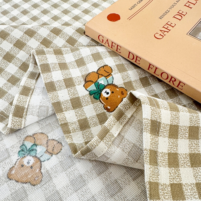 91家纺网 家纺一手货源 找家纺 羽梦家纺 2026新款老粗布床单三件套 棕萱