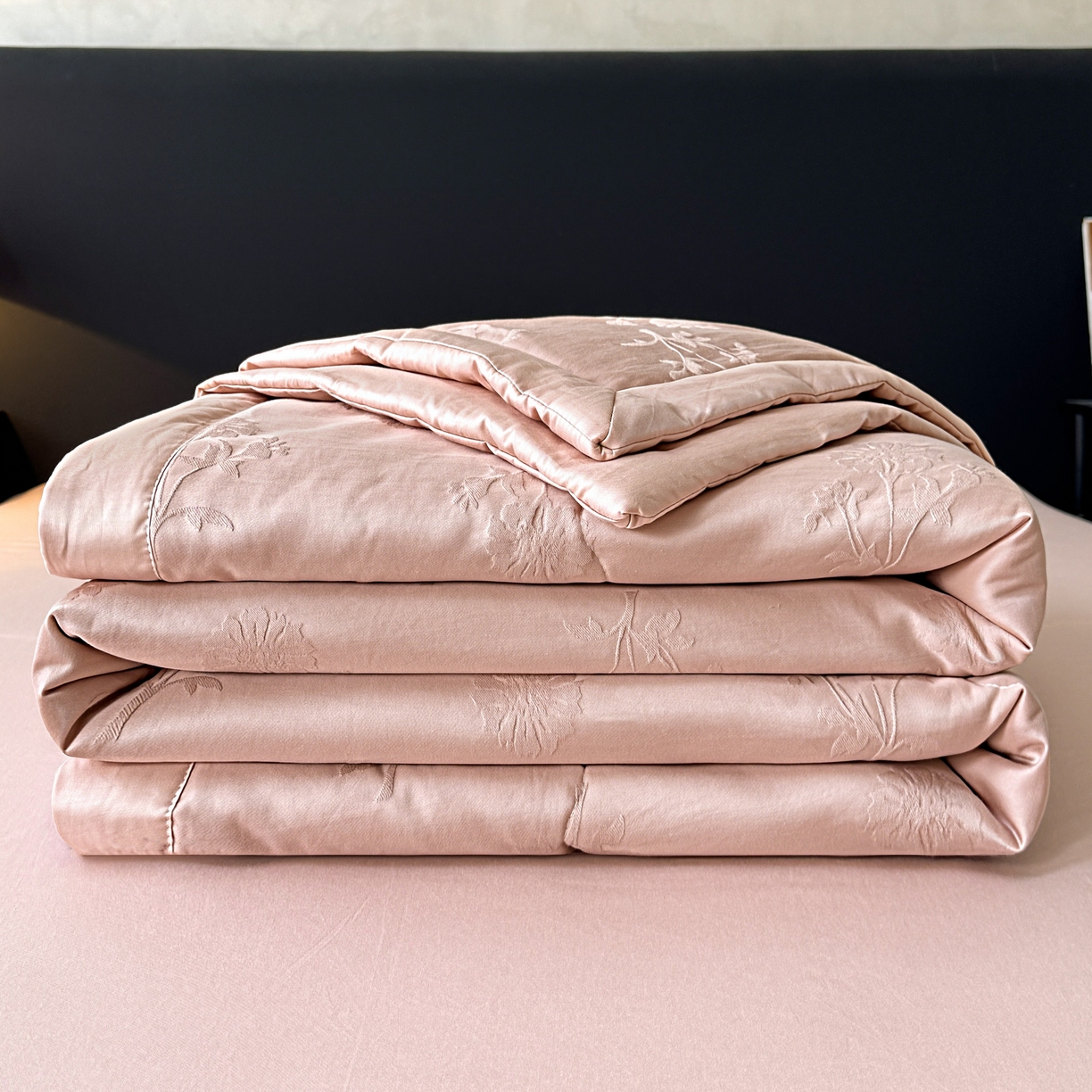 乐家毛巾被（工厂自产自销） 2026春夏新款全棉60S长绒棉立体厚织提花整张棉花夏被四件套单夏被枕套夏凉被空 叶间梦