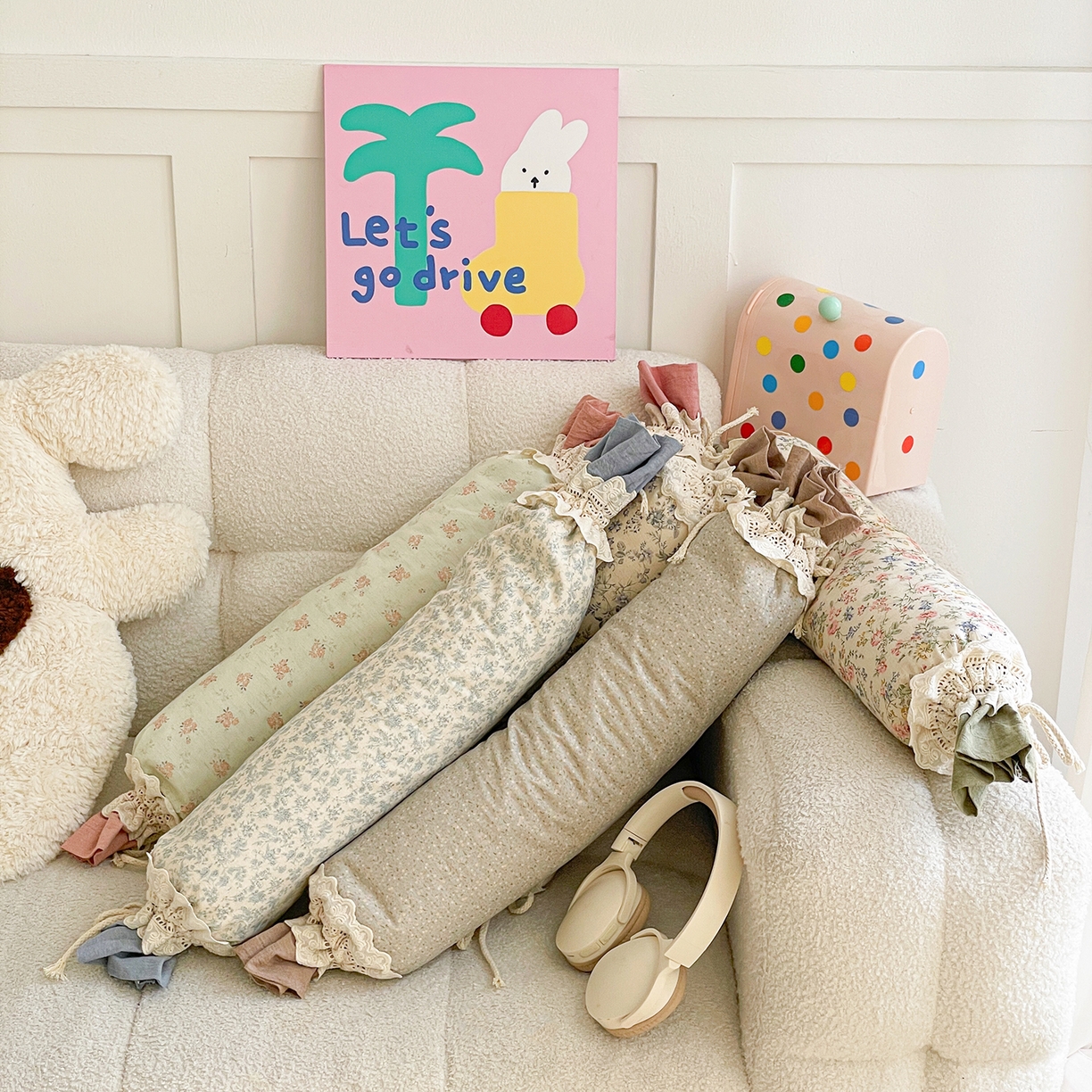 91家纺网 家纺一手货源 找家纺 （总）亦帆枕芯 2026新款多功能法式圆柱形糖果枕宝宝安抚枕成人颈椎枕