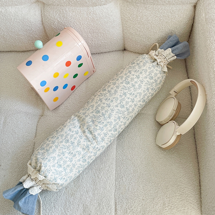 亦帆枕芯 2026新款多功能法式圆柱形糖果枕宝宝安抚枕成人颈椎枕 青禾碎花-法式糖果枕