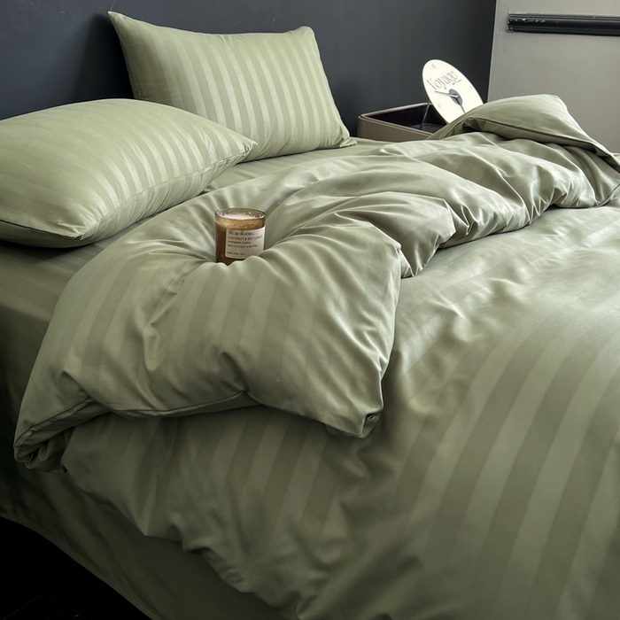 91家纺网 家纺一手货源 找家纺 （总）蓝淋家纺 2026春夏新款贡缎提花四件套