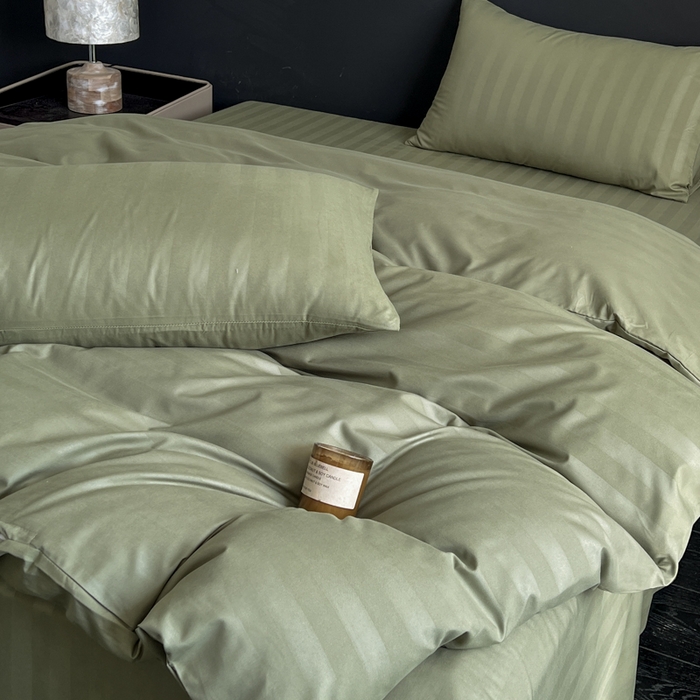 91家纺网 家纺一手货源 找家纺 （总）蓝淋家纺 2026春夏新款贡缎提花四件套