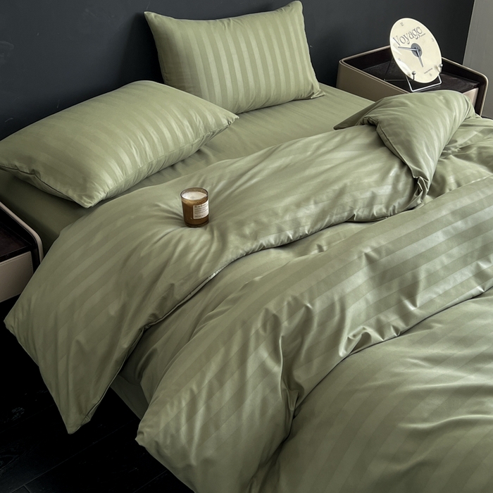 91家纺网 家纺一手货源 找家纺 （总）蓝淋家纺 2026春夏新款贡缎提花四件套