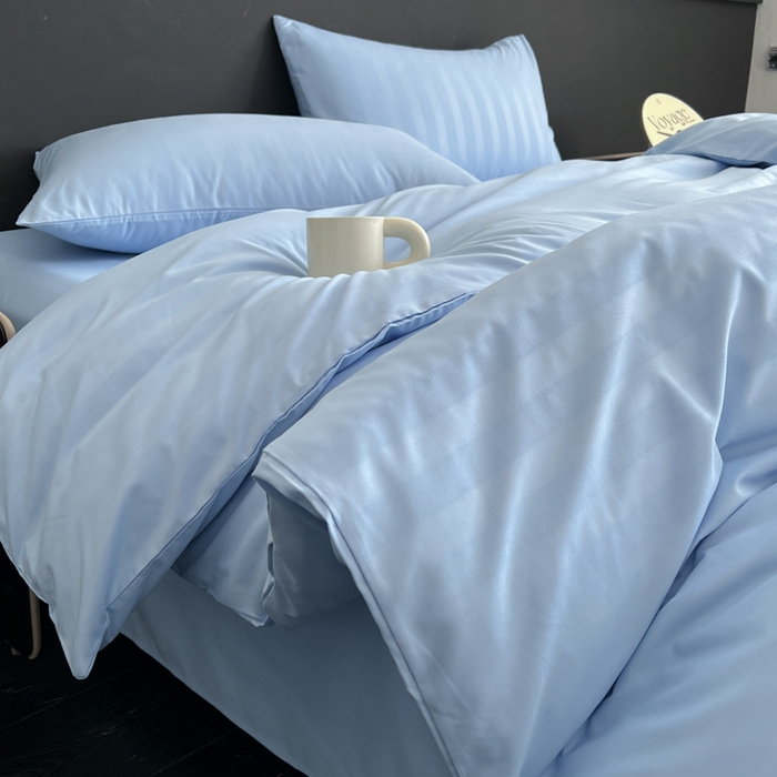 91家纺网 家纺一手货源 找家纺 （总）蓝淋家纺 2026春夏新款贡缎提花四件套