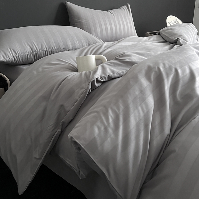 91家纺网 家纺一手货源 找家纺 （总）蓝淋家纺 2026春夏新款贡缎提花四件套