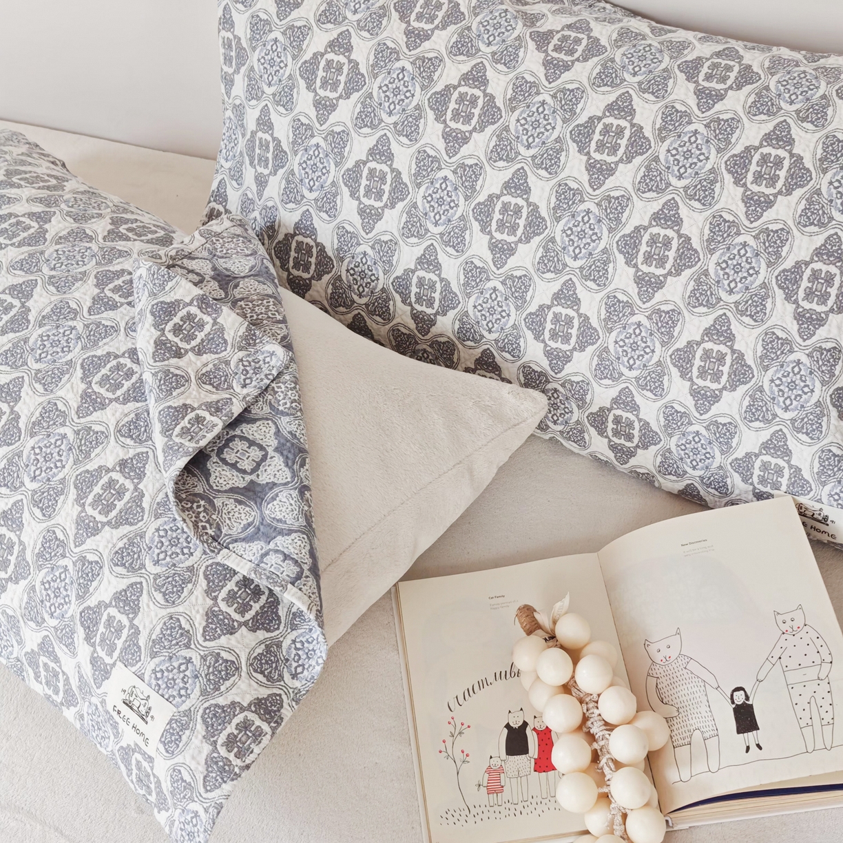 91家纺网 家纺一手货源 找家纺 沐瑟家纺  2026新款安心棉纯棉纱布枕巾 隅方糖