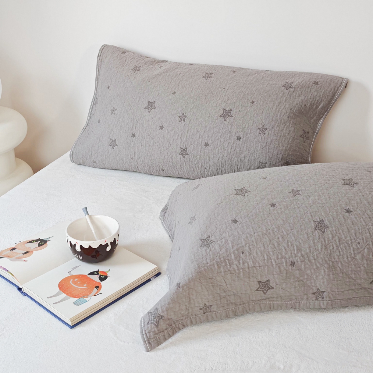 91家纺网 家纺一手货源 找家纺 沐瑟家纺  2026新款安心棉纯棉纱布枕巾 星点